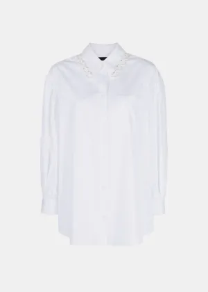 5191B 1025 CLASSIC PUFF SLEEVE SHIRT W/ EMBL