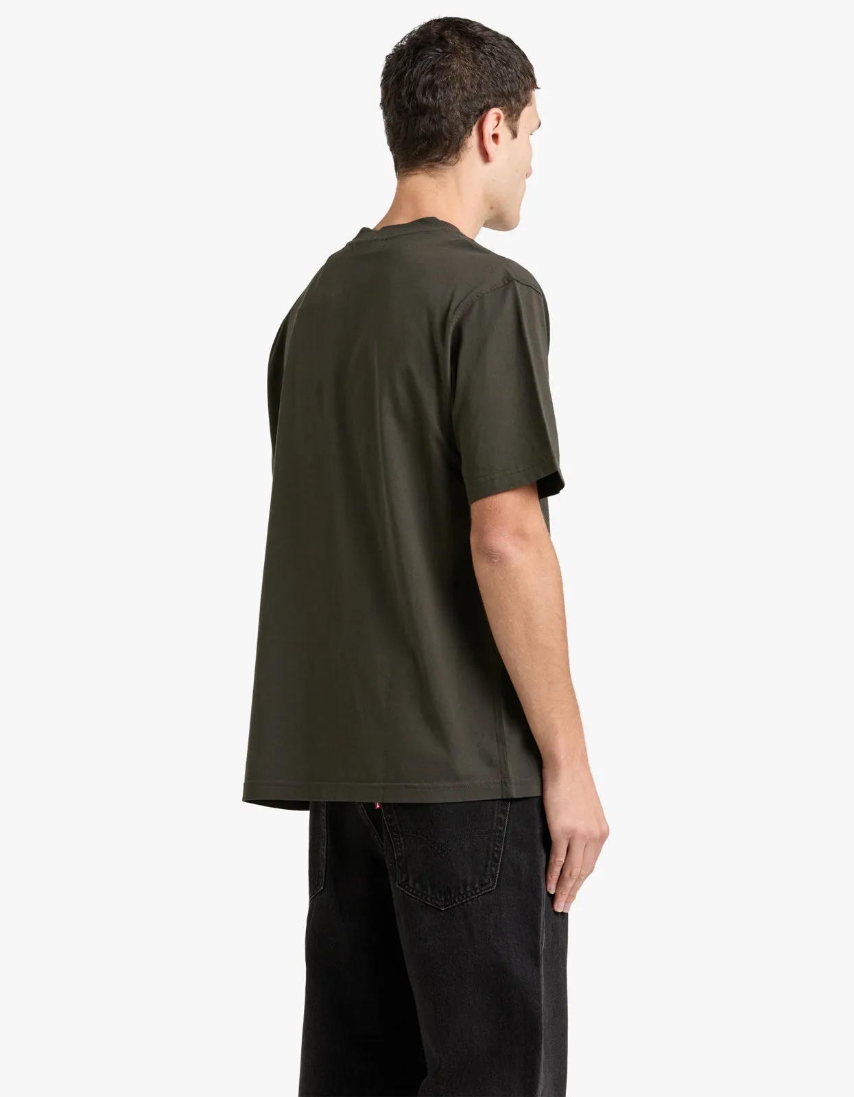 Adam Embroidery T Shirt 3209 - Army 354