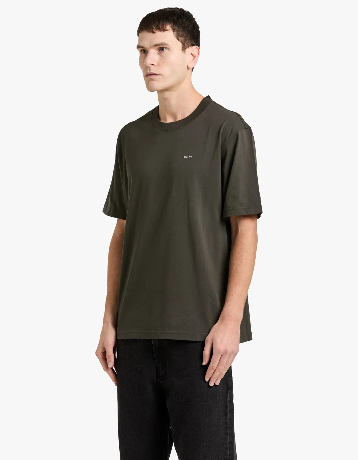 Adam Embroidery T Shirt 3209 - Army 354