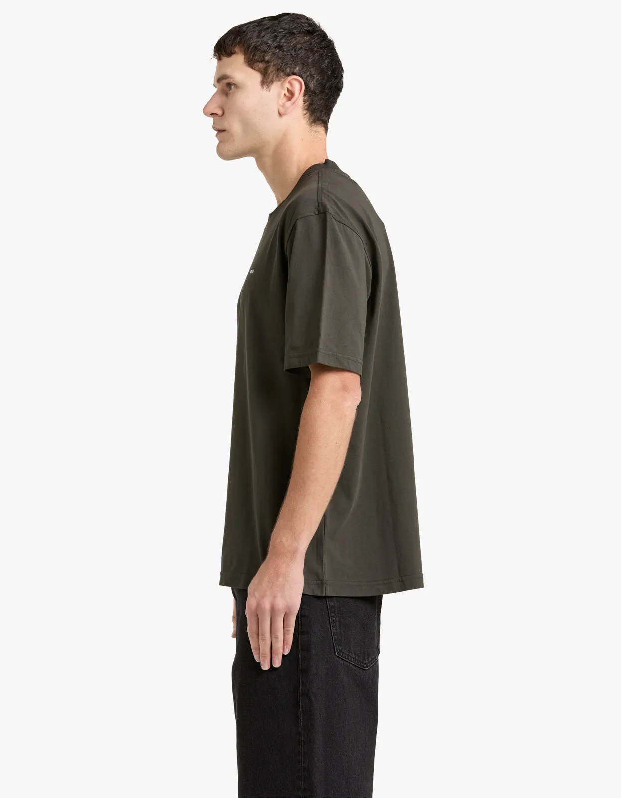 Adam Embroidery T Shirt 3209 - Army 354