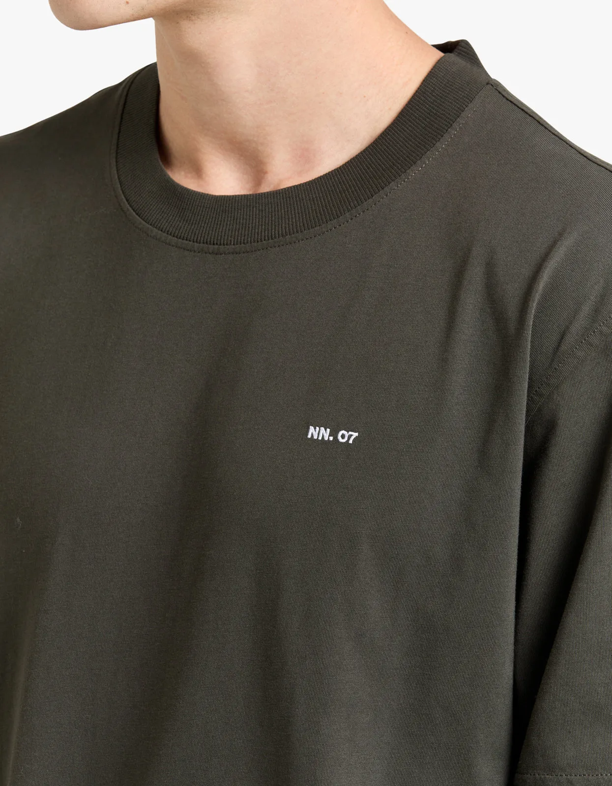 Adam Embroidery T Shirt 3209 - Army 354