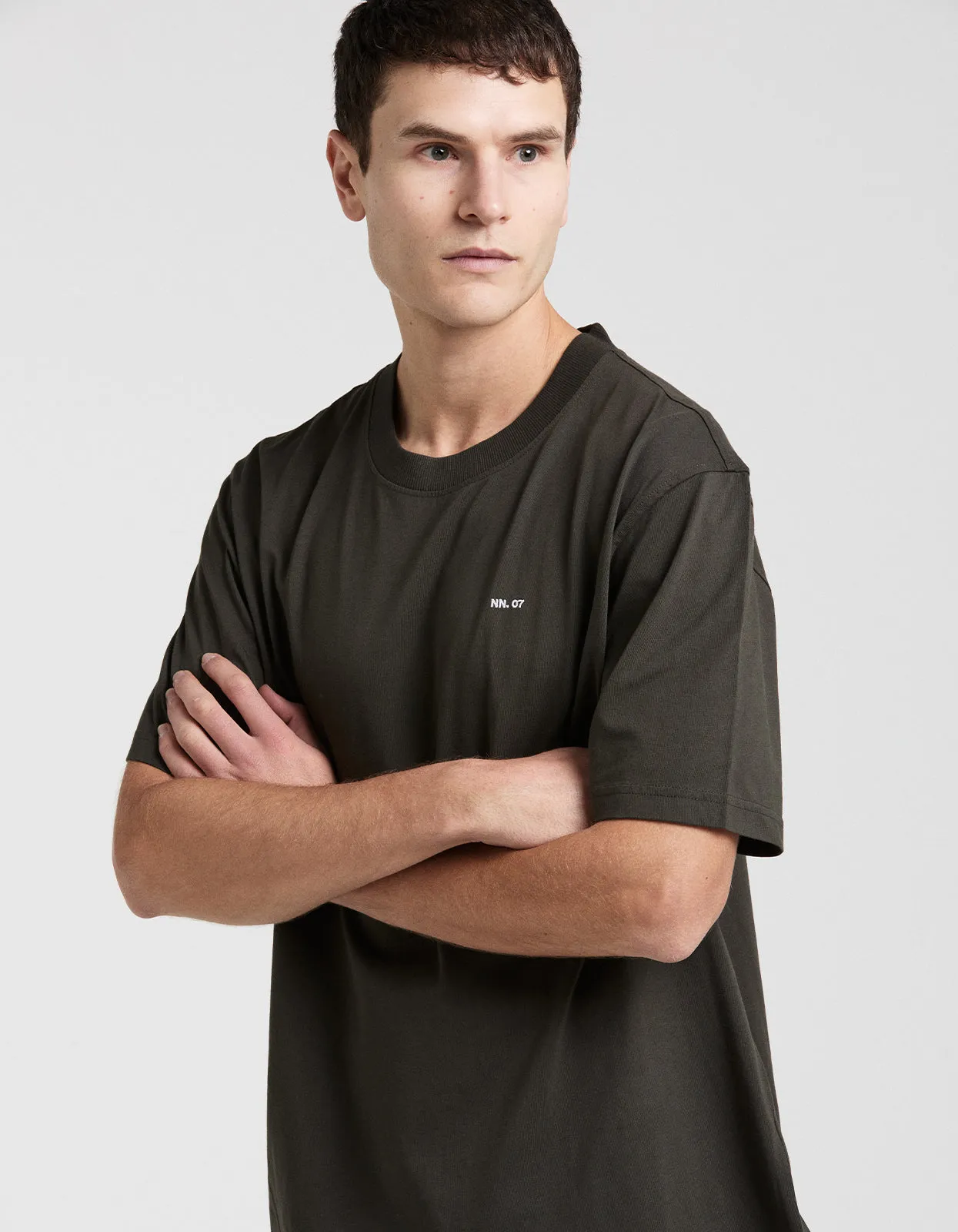 Adam Embroidery T Shirt 3209 - Army 354