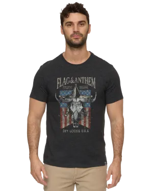 AMERICANA BULL SKULL TEE