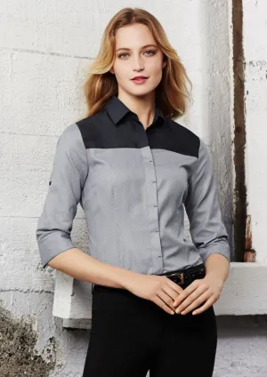 Biz Ladies Havana 3/4 Sleeve Shirt