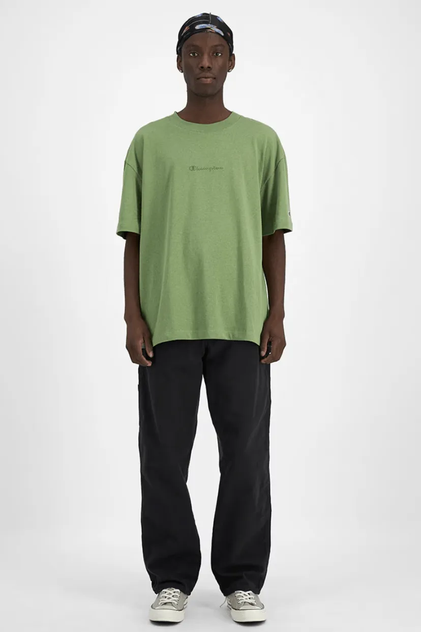 CHAMPION HERITAGE NEW SCRIPT TEE - GOOPS GREEN