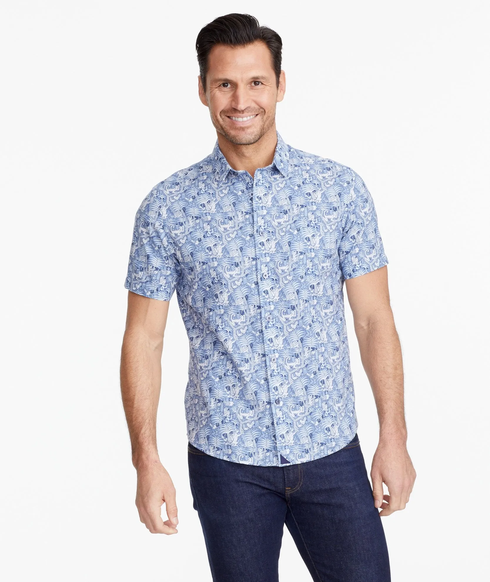 Classic Cotton Short-Sleeve Rajpal Shirt
