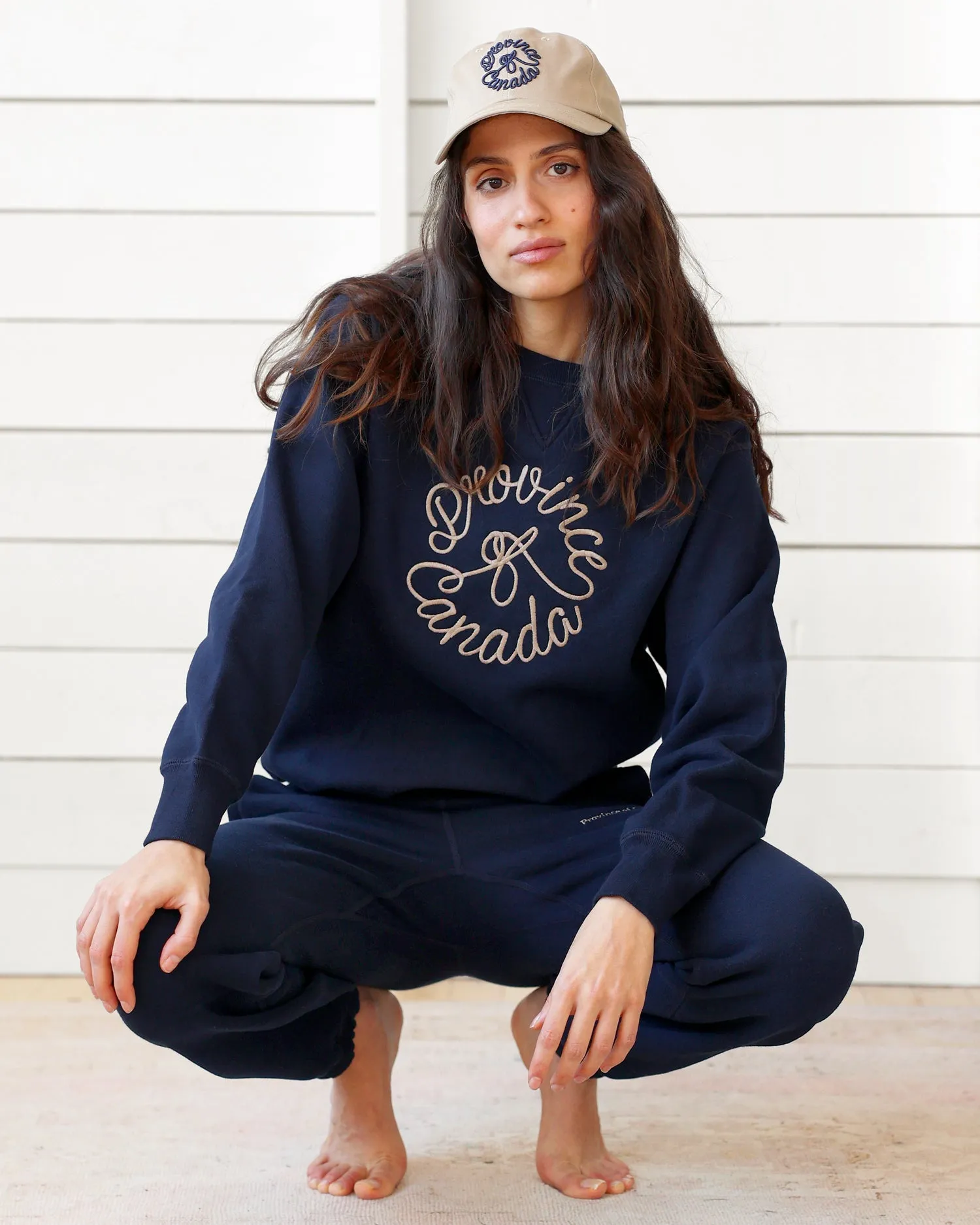 Crest Fleece Sweatshirt Navy - Unisex