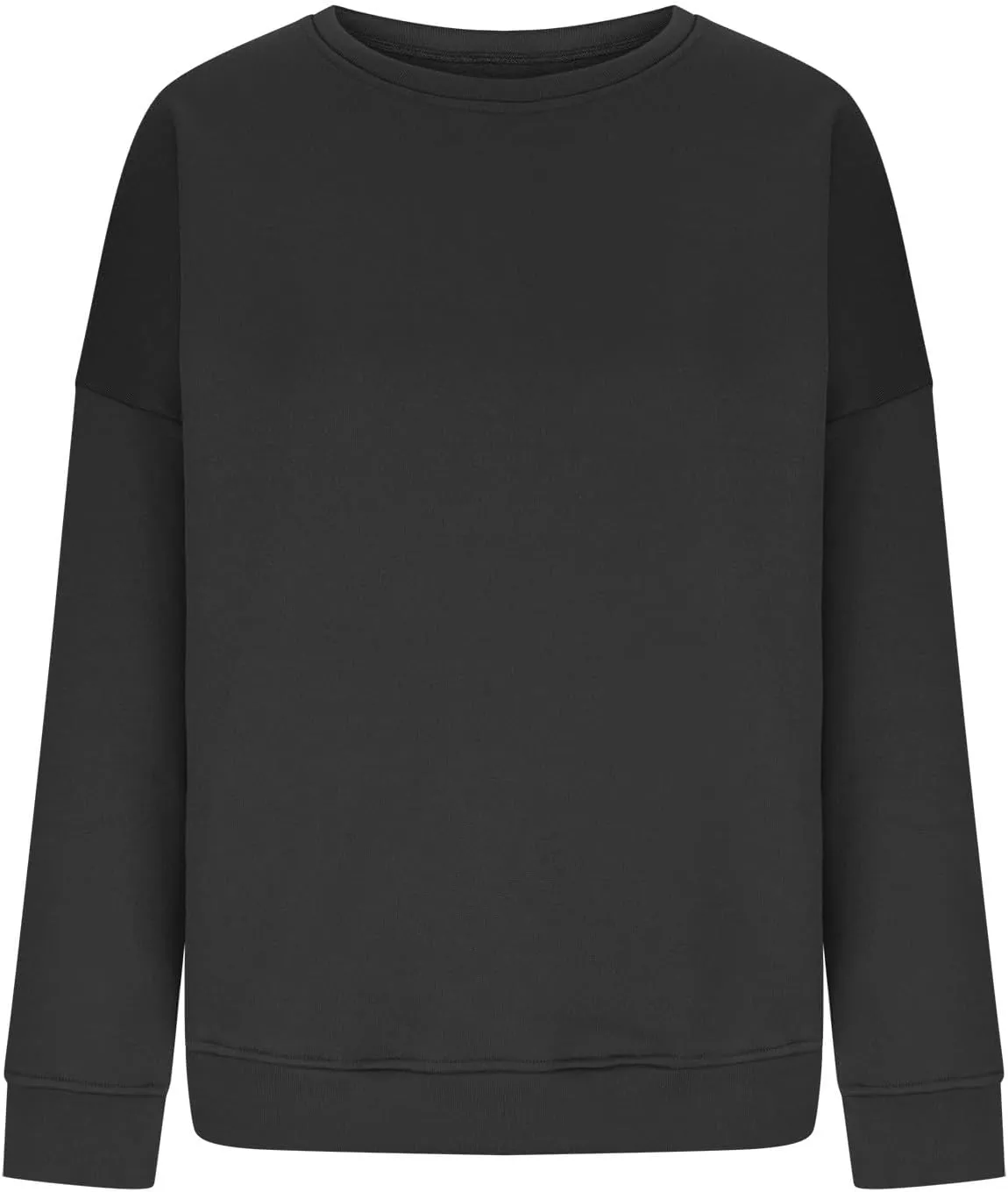 Crewneck Sweatshirts Women Long Sleeve Fleece Pullover Tops Cute Hoodies For Teen Girls Sweaters Solid Fall Outfits