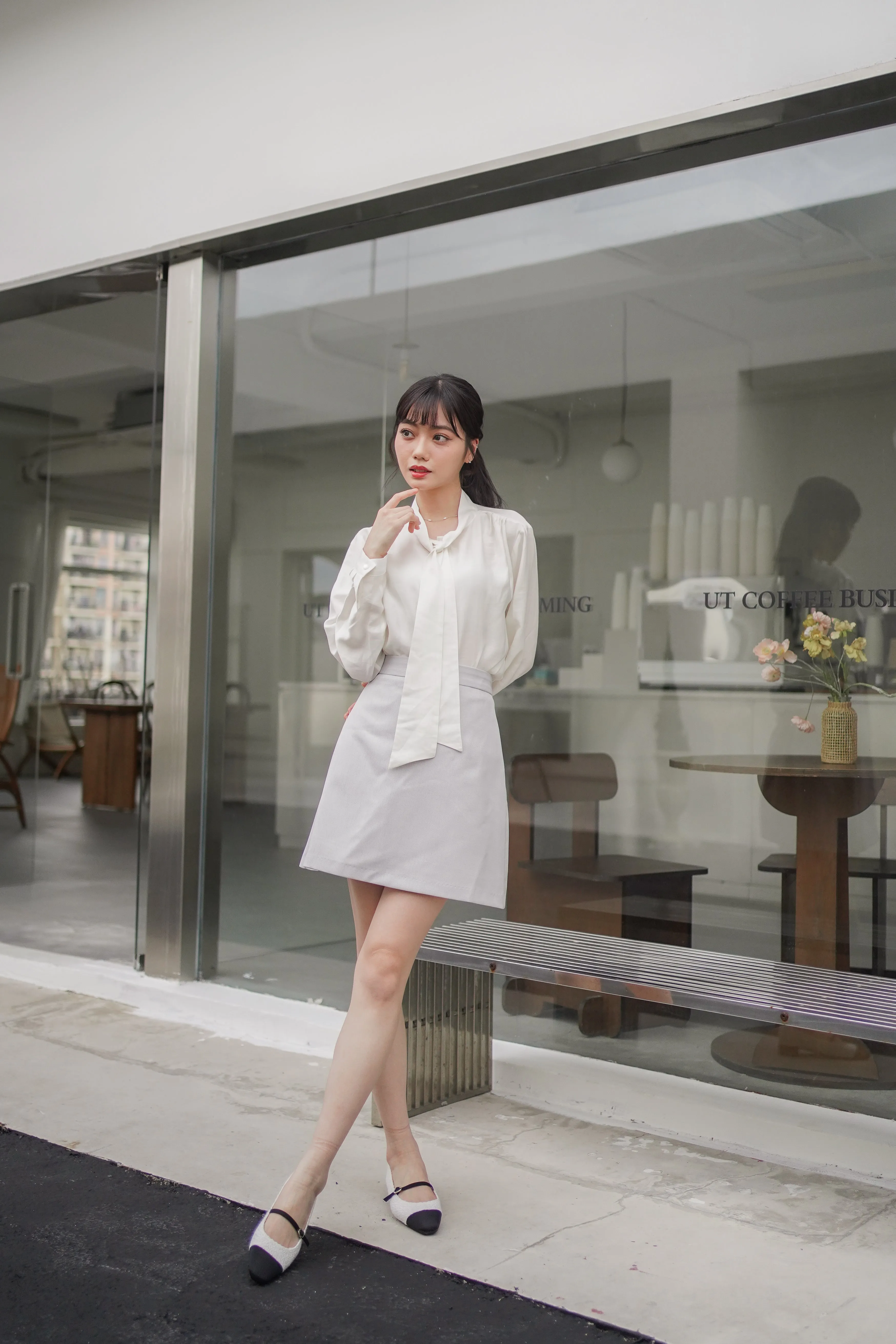 Lightweight Tweed Skirt