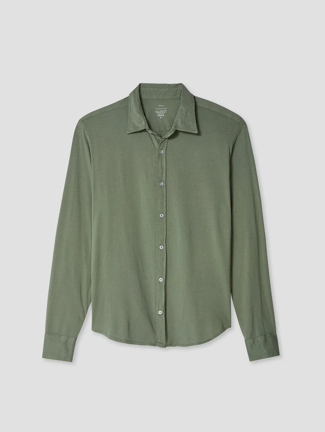 Long Sleeve Easy Shirt - Rye Grass