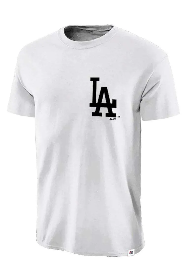 MAJESTIC ATHLETIC JEANER TEE LA - WHITE