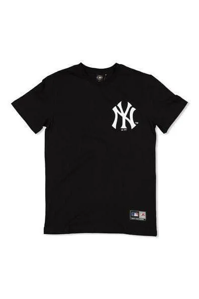 MAJESTIC ATHLETIC JEANER TEE "NY" - BLACK