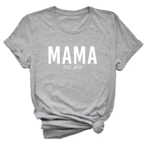 Mama Est. Graphic Tee | Athletic Heather