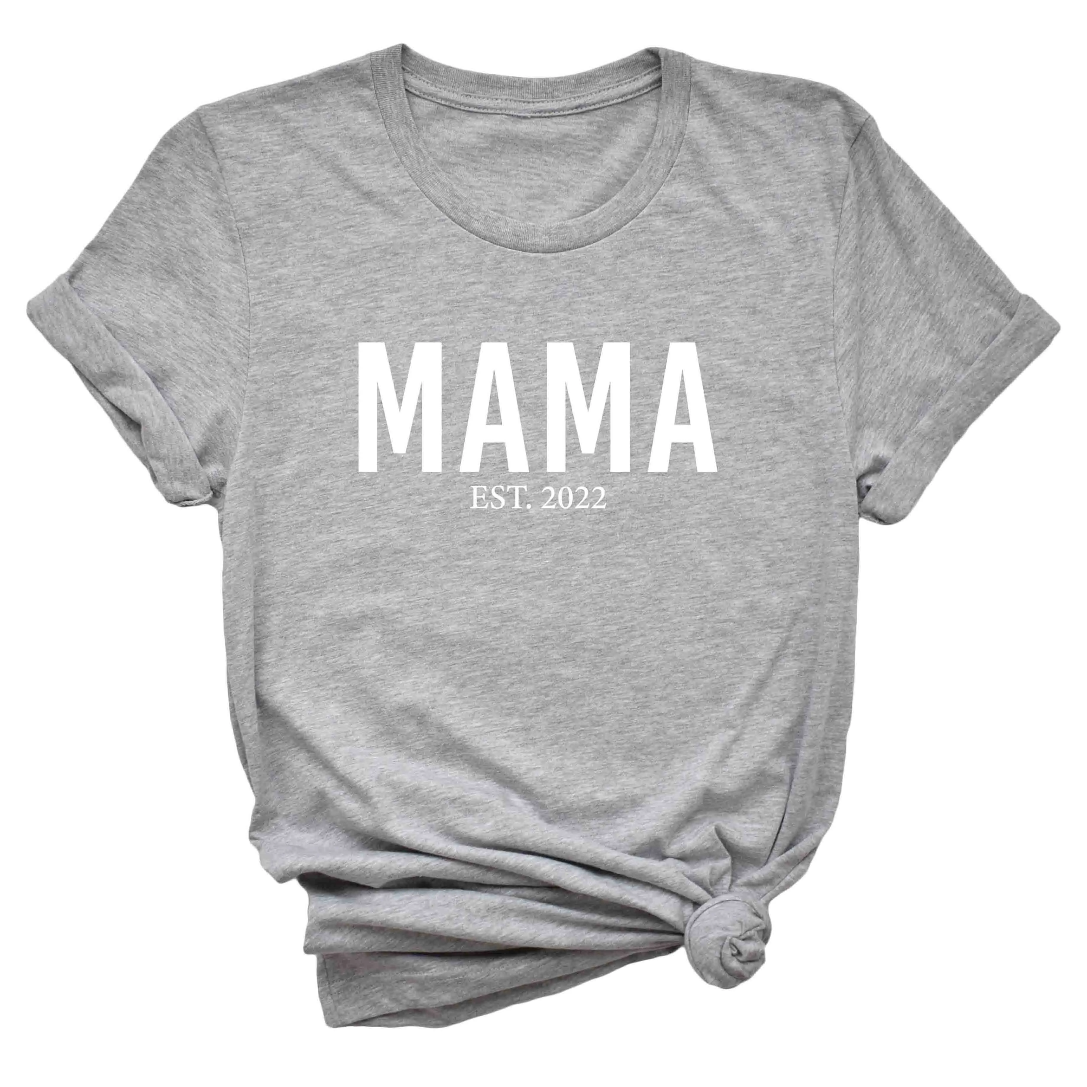 Mama Est. Graphic Tee | Athletic Heather