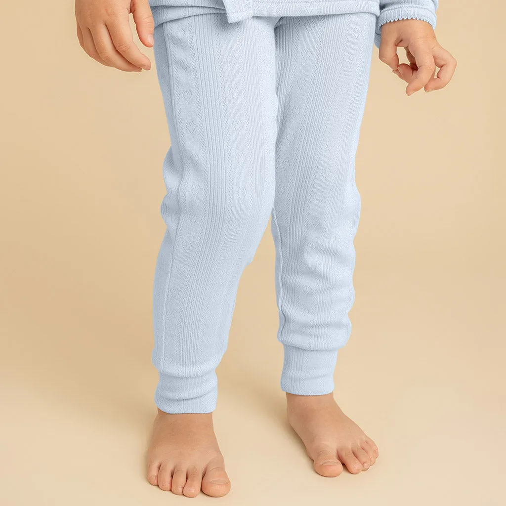 Periwinkle Pointelle Leggings