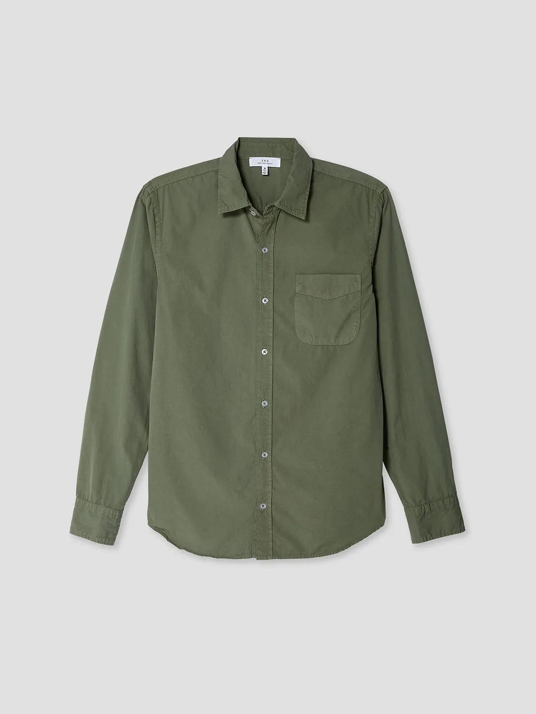 Poplin Standard Shirt - Rye Grass