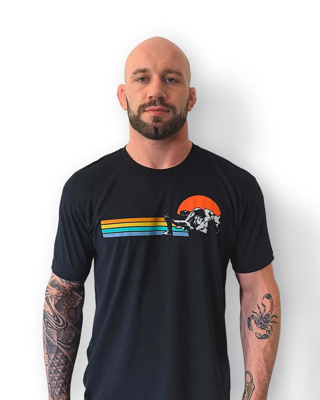 SUNSET NO-GI ATHLETIC T-SHIRT | BLACK