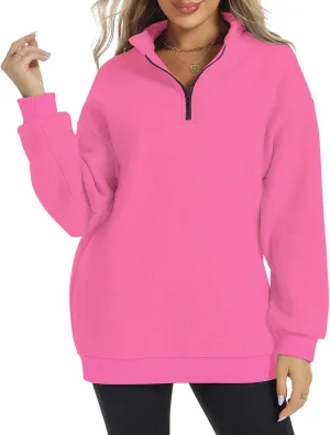 Sweatshirts For Women Long Sleeve Pullover Oversized Solid Color Hoodies Fleece Sweaters Fall Outfits Fashion Y2K Clothes
