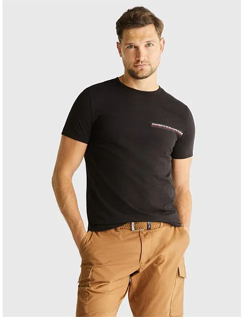 Tommy Hilfiger Small Chest Stripe Monotype Tee