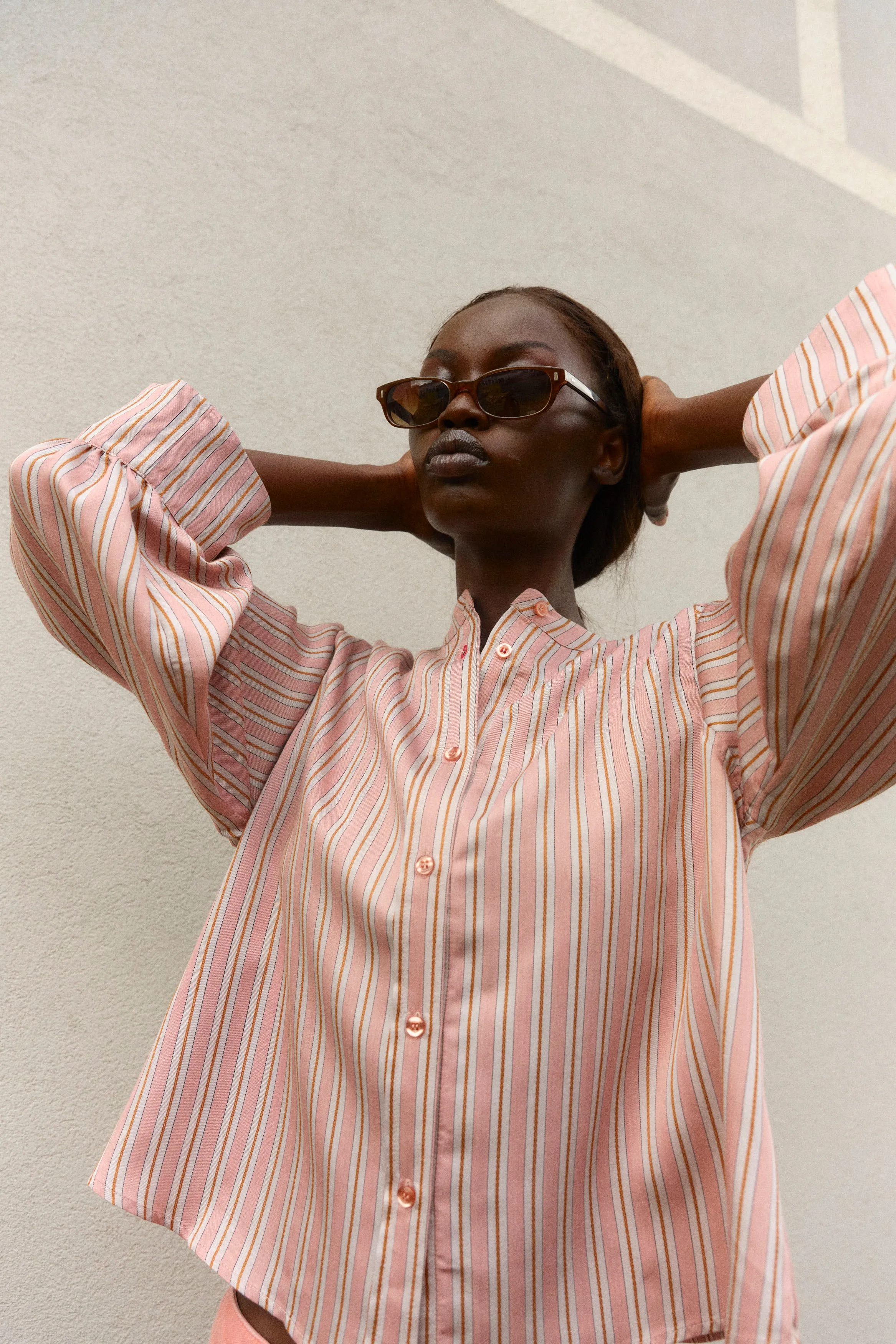 TRW-Houston Hepburn 3/4 Shirt - Dusty Rouge