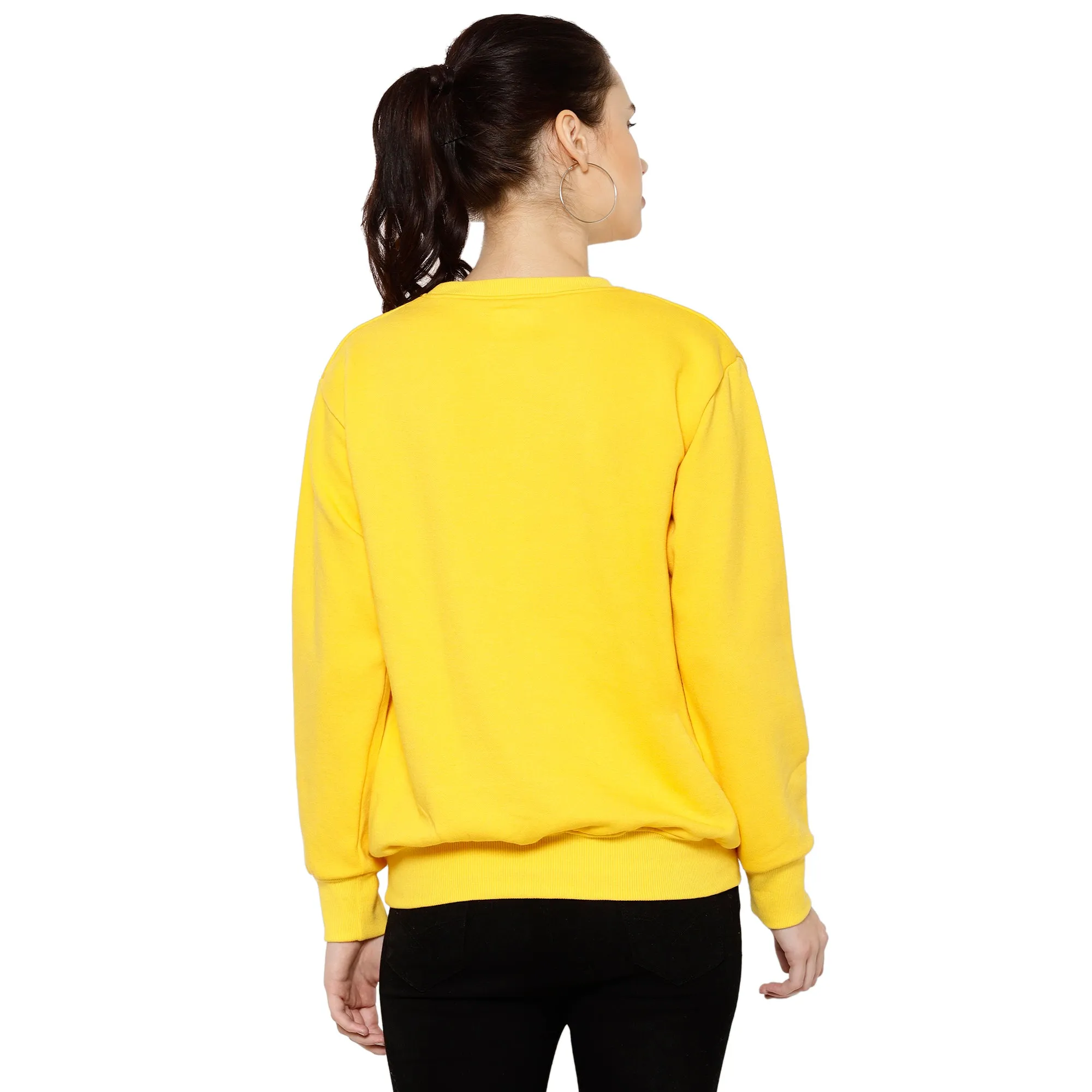 Vimal Jonney Fleece Round Neck Sweatshirt for Women