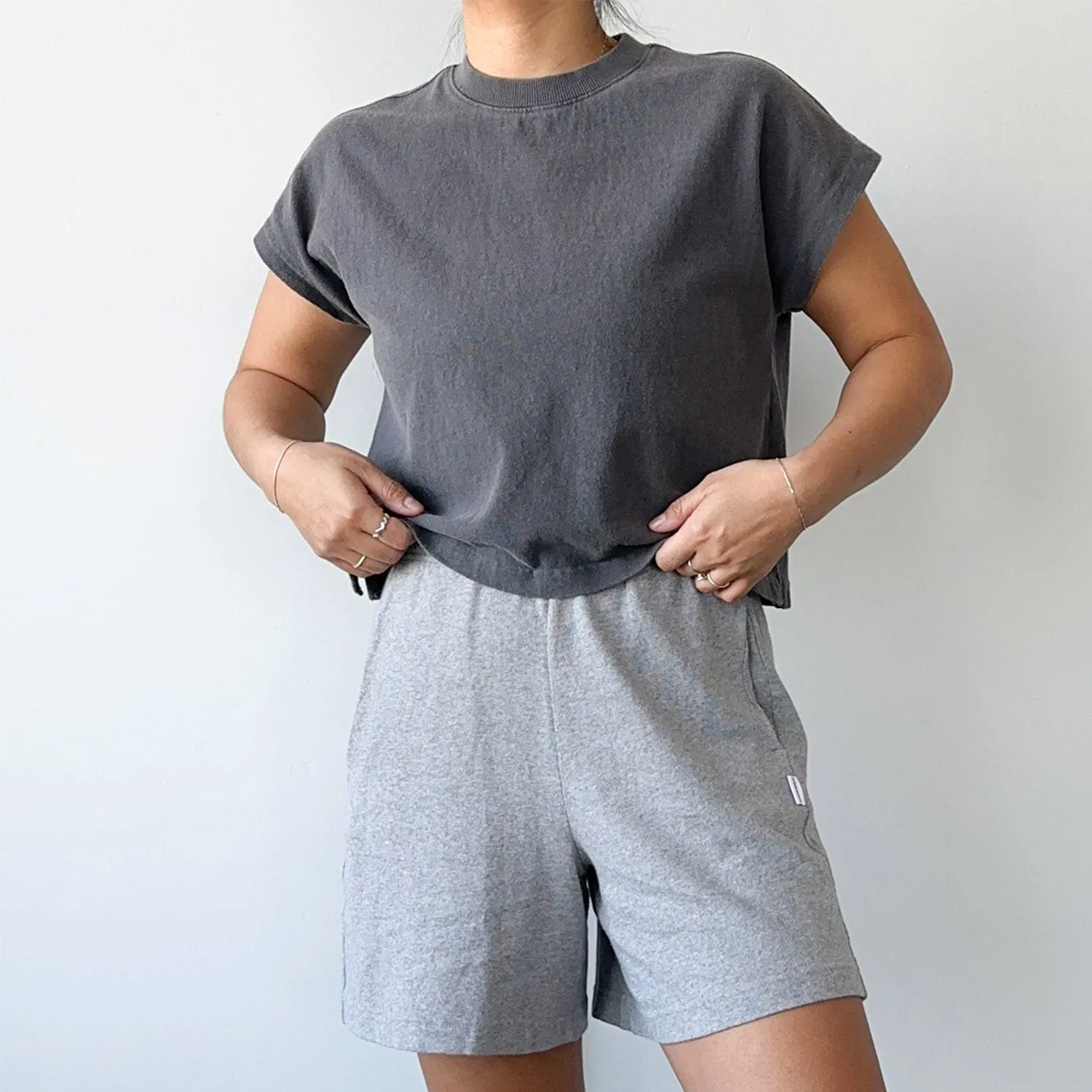 Womens Cotton Jeanne Tee - Coal