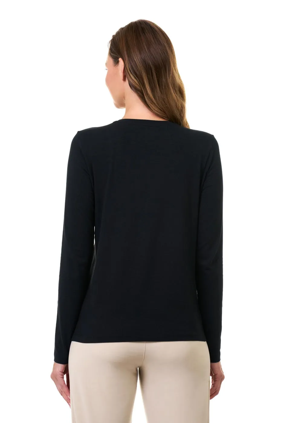 Women's Morada Everyday Long Sleeve T-Shirt | Black